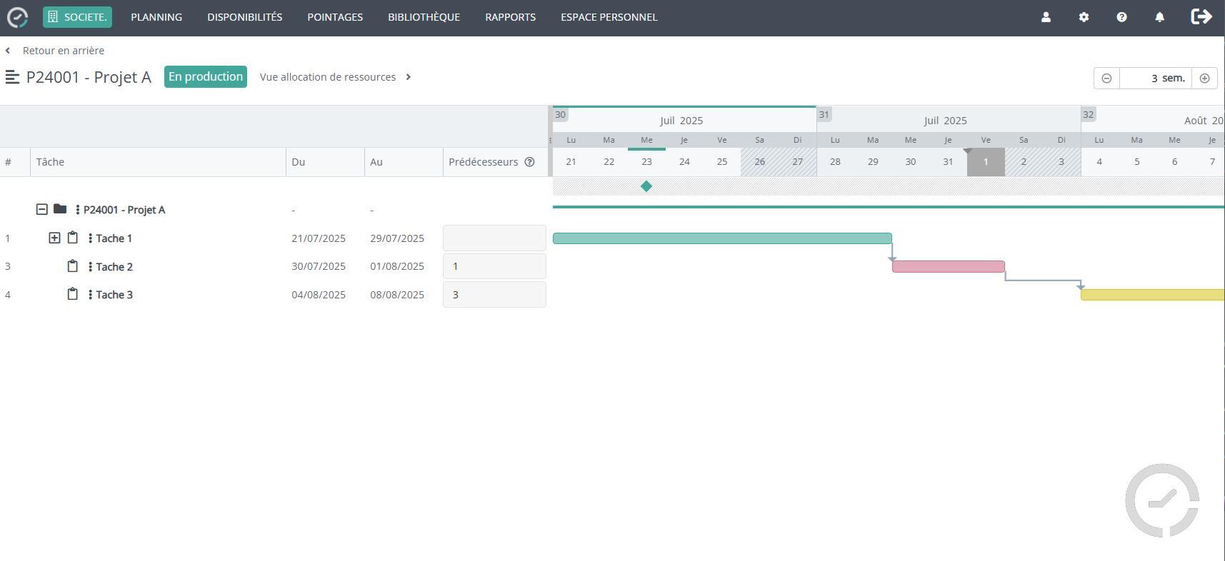 Gannt Staff Planning